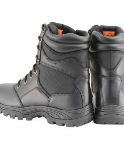 Riding Gear Milwaukee Leather MBM9135 Men’s Black Lace-Up Waterproof Work Boots