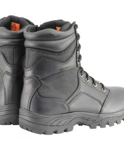 Riding Gear Milwaukee Leather MBM9135 Men’s Black Lace-Up Waterproof Work Boots