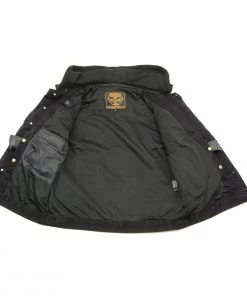 Milwaukee Leather MDM1000 Men's Black Denim Jacket With Removable Hoodie Motorcycle Jackets