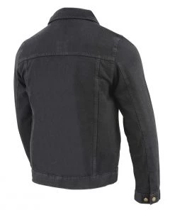 Milwaukee Leather MDM1015 Men's Black Classic Denim Jean Jacket Motorcycle Jackets