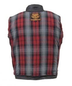 Milwaukee Leather MDM1020 Men's Black Classic'Waxed' MC Denim Jacket With Armor