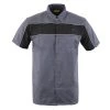 Biker Clothing Co. MDM11671.149 Men’s Grey And Black Short Sleeve Mechanic Shirt With Reflective Material