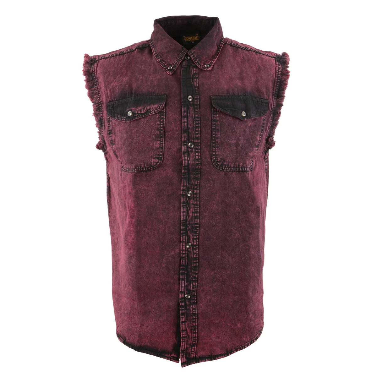 Biker Clothing Co. MDM11677.150 Men’s Magenta Sleeveless Shirt Riding Gear