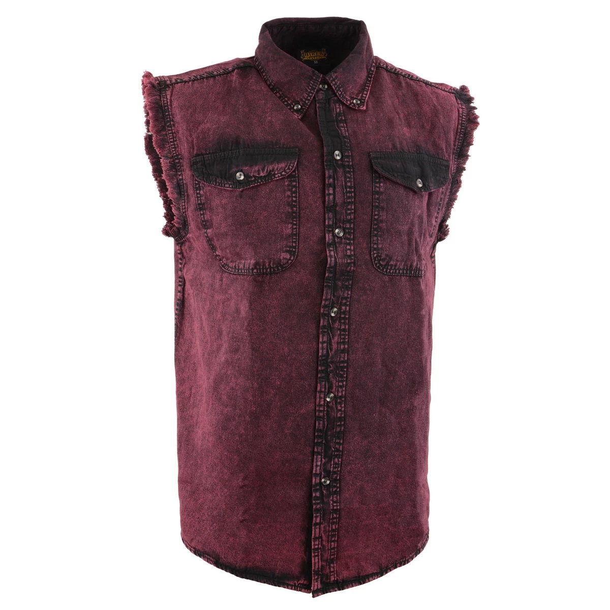 Biker Clothing Co. MDM11677.150 Men’s Magenta Sleeveless Shirt Riding Gear