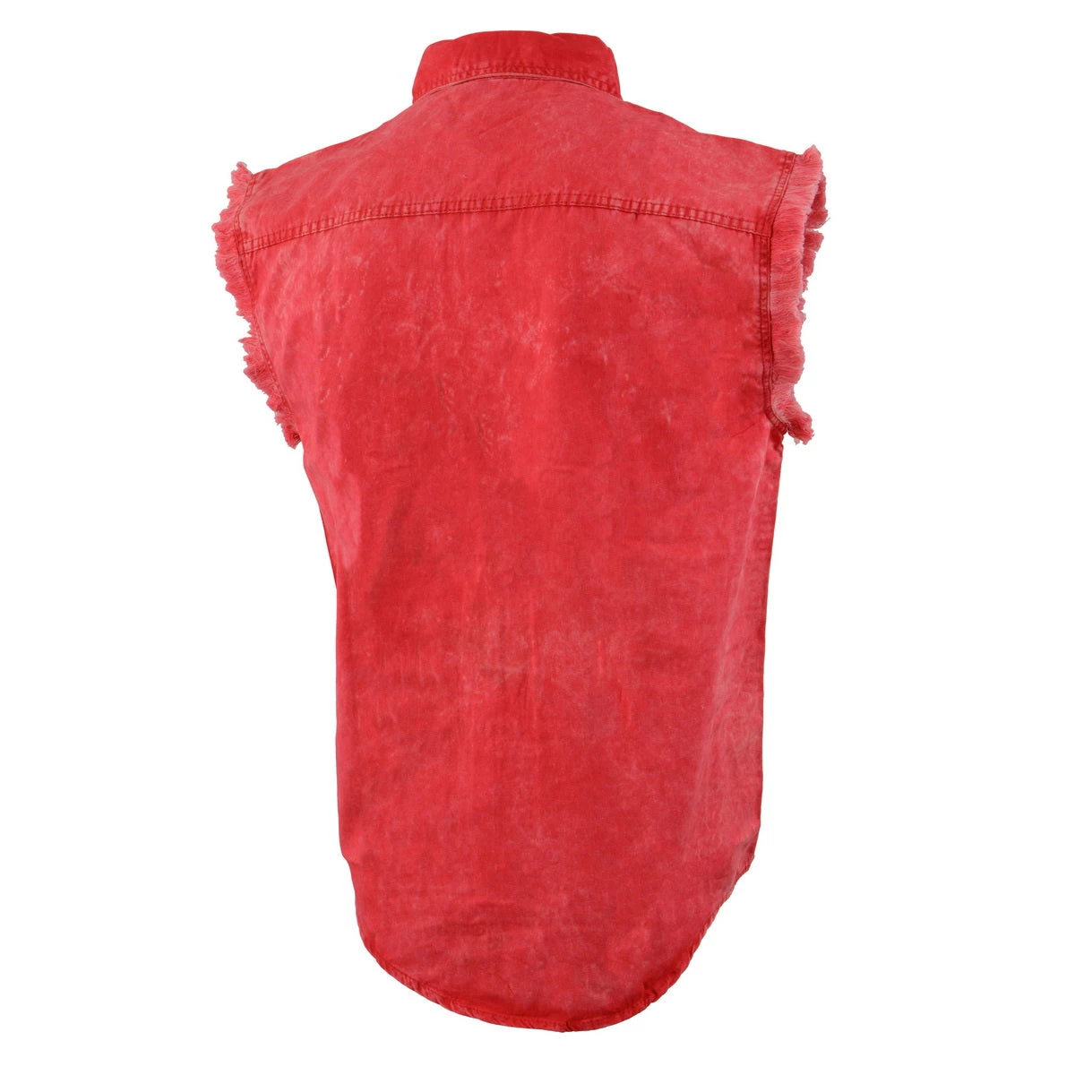 Riding Gear Biker Clothing Co. MDM11681.151 Men’s Red And Beige Sleeveless Shirt