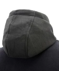 Motorcycle Jackets Milwaukee Leather MDM3020 Men's Black Denim 5-in-1 Club Style Vest With Removable Hoodie