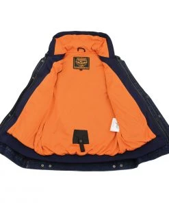 Milwaukee Leather MDM3020 Men's Blue Denim 5-in-1 Club Style Vest With Removable Hoodie Motorcycle Jackets