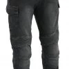 Motorcycle Pants & Chaps Milwaukee Leather MDM5010 Men's Black Armored Straight Cut Denim Jeans Reinforced With Aramid By DuPont Fibers