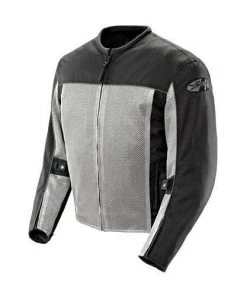 Joe Rocket 'Velocity' Mens Grey And Black Mesh Motorcycle Jacket Riding Gear