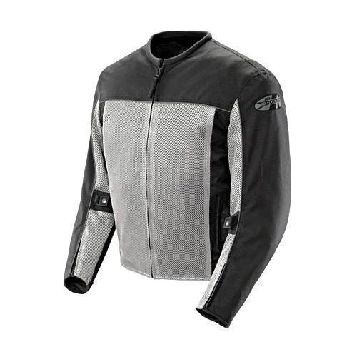 Joe Rocket 'Velocity' Mens Grey And Black Mesh Motorcycle Jacket Riding Gear