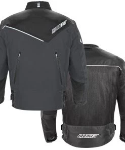 Joe Rocket Men's Alter Ego 4.1 Black And Gun Metal Waterproof Extreme Condition Textile Armor Jacket