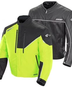 Joe Rocket Men's Alter Ego 4.1 HiViz And Black Waterproof Extreme Condition Textile Armor Jacket Motorcycle Jackets