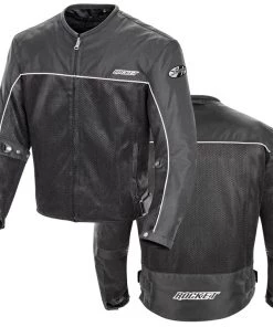 Joe Rocket Men's Alter Ego 4.1 Black And Gun Metal Waterproof Extreme Condition Textile Armor Jacket