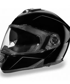 Daytona Helmets MG1-A ‘Glide’ Hi-Gloss Black DOT Modular Helmet Riding Gear