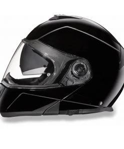 Daytona Helmets MG1-A ‘Glide’ Hi-Gloss Black DOT Modular Helmet Riding Gear