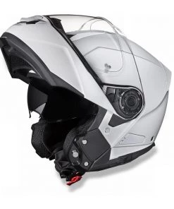 Riding Gear Daytona Helmets MG1-C ‘Glide’ Hi-Gloss White DOT Modular Helmet