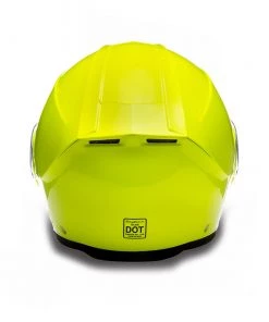 Riding Gear Daytona Helmets MG1-FY ‘Glide’ Fluorescent Yellow DOT Modular Helmet