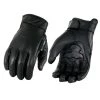 Milwaukee Leather MG7502 Men's Black 'Cool-Tec' Leather Gel Palm Gloves With I-Touch Screen Fingers Cool-Tec Gloves