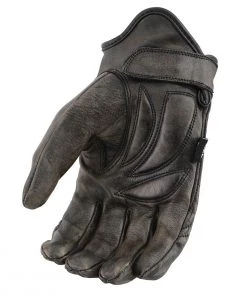 Milwaukee Leather MG7512 Men’s Distressed Brown Light Lined Cruiser Gloves With Gel Palm Riding Gear
