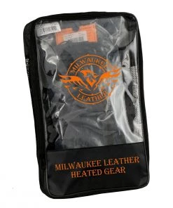 Riding Gear Milwaukee Leather MG7513 Men's Black ‘Heated’ Gauntlet Waterproof Gloves With I-Touch