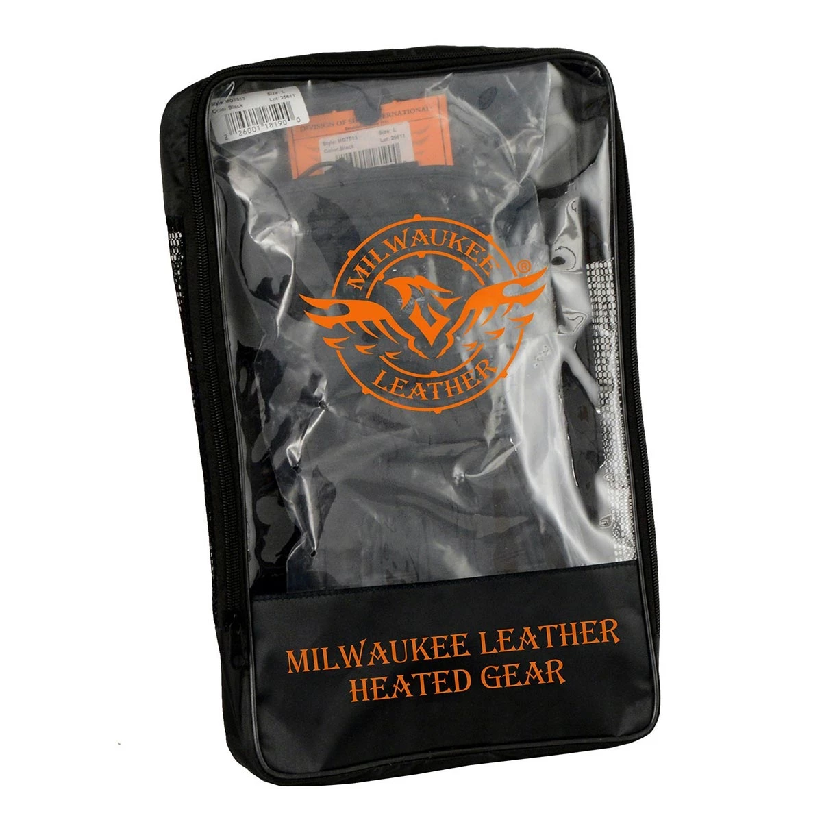Heated Jackets Milwaukee Leather MG7713SET Women's Black 'Heated' Leather Waterproof Gauntlet Gloves With I-Touch (Battery Pack Included)