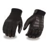 Milwaukee Leather MG7517 Men's Leather And Mesh Perforated Gloves With Gel Palm And Flex Knuckles Riding Gear