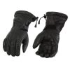 Riding Gear Milwaukee Leather MG7518 Men's Black Deerskin Leather Gauntlet Gloves