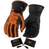 Milwaukee Leather MG7519SET Men’s Black Heated ‘Fashion Gloves’ With I-Touch Technology (Rechargeable Battery Pack Included)