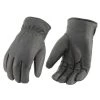 Milwaukee Leather MG7523 Men’s Black Leather Waterproof Cruiser Gloves With Gel Palm