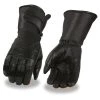 Milwaukee Leather MG7550 Men's Black Thermal Lined Gauntlet Gloves With Extra Long Cuff Riding Gear