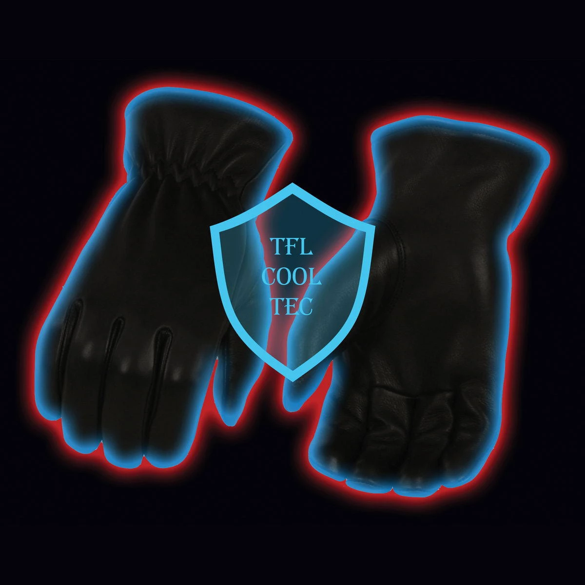 Milwaukee Leather MG7596 Men’s Black ‘Cool-Tec’ Leather ‘Cinch Wrist’ Unlined Deerskin Gloves