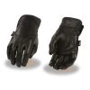 Riding Gear Milwaukee Leather MG7700 Ladies Black Lightweight Leather Gloves With Gel Palm
