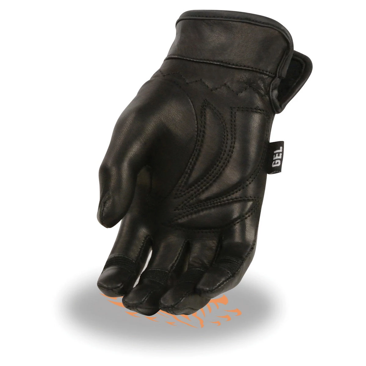 Riding Gear Milwaukee Leather MG7700 Ladies Black Lightweight Leather Gloves With Gel Palm
