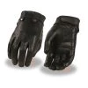 Milwaukee Leather MG7710 Ladies Black Perforated Leather Driving Gloves With Gel Palm