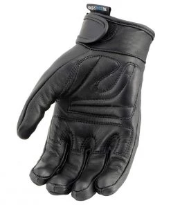Milwaukee Leather MG7736 Women's Black'Cool-Tec' Leather Riding Gloves Cool-Tec Gloves