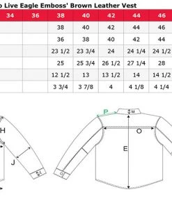 Genuine Leather SH1346 Men's'Live To Ride, Ride To Live Eagle Emboss' Black Leather Vest Motorcycle Vests