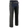 Milwaukee Leather ML1135 Men's Black Braided Leather Motorcycle Chaps