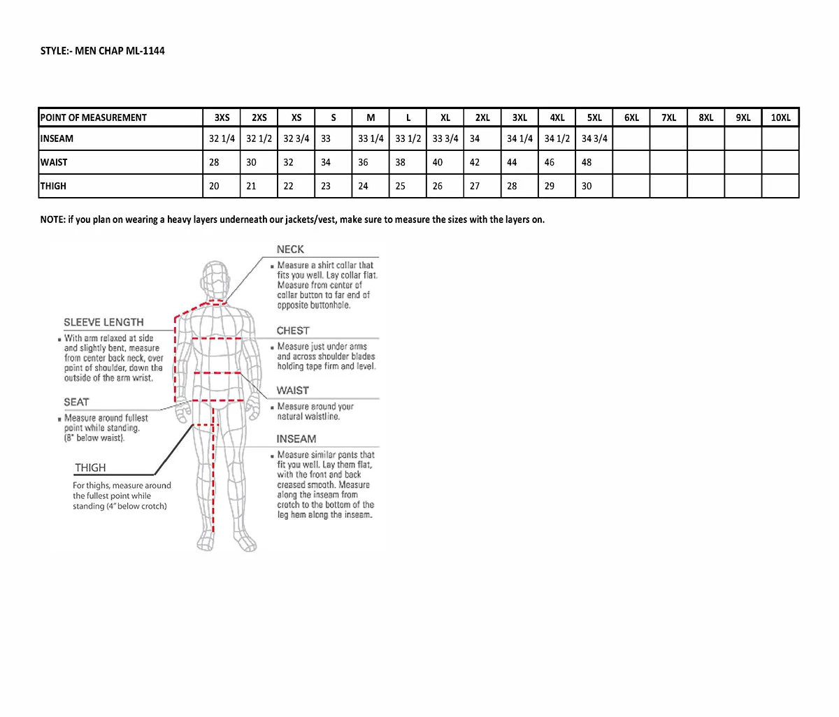 Milwaukee Leather ML1144 Men's Black Leather Vented Chaps With Reflective Piping