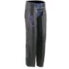 Milwaukee Leather ML1187 Ladies Black And Purple Leather Chaps With Reflective Tribal Embroidery