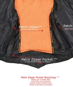 Milwaukee Leather ML1253 Ladies Classic Black Leather Vest With Snap Front Closure Motorcycle Vests