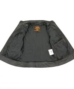 Leather Motorcycle Jackets Milwaukee Leather MLL2527 Women's Laced Detail Distressed Brown Leather Jacket