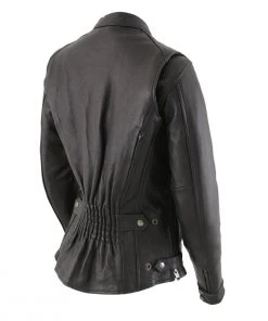 Milwaukee Leather MLL2530 Women's Vented Black Leather Scooter Jacket Leather Motorcycle Jackets