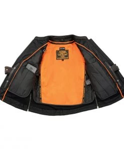 Milwaukee Leather MLL2535 Women's Black Leather Lightweight Scuba Racer Jacket