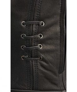 Milwaukee Leather MLL2535 Women's Black Leather Lightweight Scuba Racer Jacket