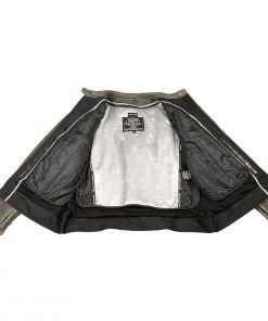 Milwaukee Leather MLL2550 Ladies ‘Scooter ‘Distressed Grey Leather Vented Jacket