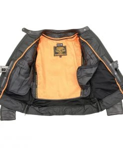 Cool-Tec Jackets Milwaukee Leather MLL2552 Women's Black'Cool-Tec' Leather Scooter Triple Stitch Jacket