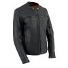 Cool-Tec Jackets Milwaukee Leather MLL2552 Women's Black 'Cool-Tec' Leather Scooter Triple Stitch Jacket