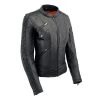 Milwaukee Leather MLL2570 Ladies Phoenix Embroidered Black Leather MC Jacket Leather Motorcycle Jackets