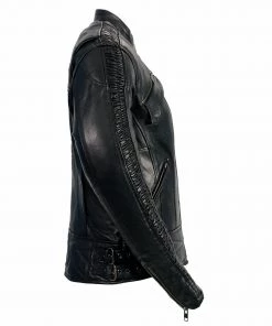 Milwaukee Leather MLL2570 Ladies Phoenix Embroidered Black Leather MC Jacket Leather Motorcycle Jackets