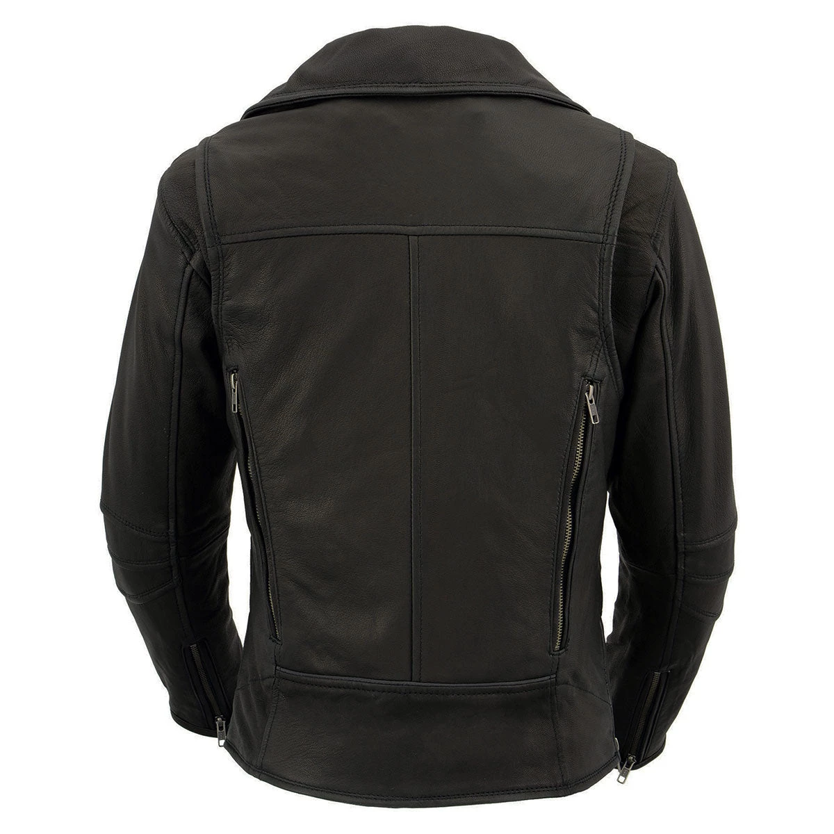 Milwaukee Leather MLL2581 Women's Black Leather Lightweight Long Length Vented Jacket